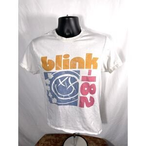 Blink-182 Graphic T-Shirt White Size M